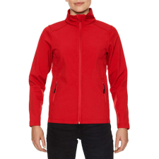 GILDAN Karcsúsított softshell cipzáros női dzseki, Gildan GILSS800, Red-2XL női dzseki, kabát