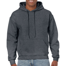 GILDAN Kenguru zsebes kapucnis pulóver, Gildan GI18500, Dark Heather-2XL