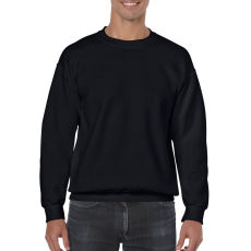 GILDAN Kereknyakú körkötött pulóver, Gildan GI18000, Black-5XL