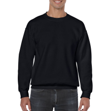 GILDAN Kereknyakú körkötött pulóver, Gildan GI18000, Black-XL férfi pulóver, kardigán