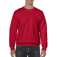GILDAN Kereknyakú körkötött pulóver, Gildan GI18000, Cherry Red-L férfi pulóver, kardigán