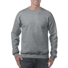 GILDAN Kereknyakú körkötött pulóver, Gildan GI18000, Graphite Heather-4XL férfi pulóver, kardigán