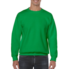 GILDAN Kereknyakú körkötött pulóver, Gildan GI18000, Irish Green-M férfi pulóver, kardigán