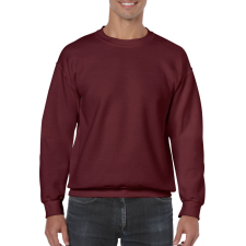 GILDAN Kereknyakú körkötött pulóver, Gildan GI18000, Maroon-3XL férfi pulóver, kardigán