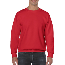GILDAN Kereknyakú körkötött pulóver, Gildan GI18000, Red-2XL férfi pulóver, kardigán
