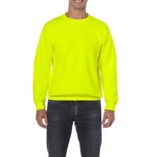 GILDAN Kereknyakú körkötött pulóver, Gildan GI18000, Safety Green-4XL férfi pulóver, kardigán