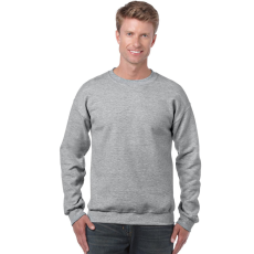 GILDAN Kereknyakú körkötött pulóver, Gildan GI18000, Sport Grey-5XL