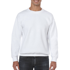 GILDAN Kereknyakú körkötött pulóver, Gildan GI18000, White-3XL