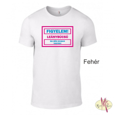 GILDAN Kereknyakú Póló - Figyelem! Leánybúcsú férfi póló