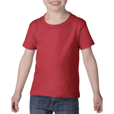 GILDAN Kereknyakú rövid ujjú gyerek póló, Gildan GIP5100, Red-3T (M)