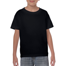 GILDAN Kereknyakú rövid ujjú gyerekpóló, Gildan GIB5000, Black-XL