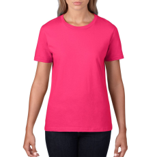 GILDAN Kereknyakú rövid ujjú női póló, Gildan GIL4100, Heliconia-2XL