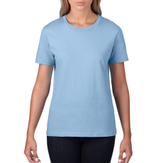 GILDAN Kereknyakú rövid ujjú női póló, Gildan GIL4100, Light Blue-2XL