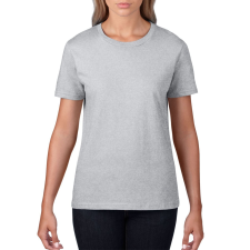 GILDAN Kereknyakú rövid ujjú női póló, Gildan GIL4100, RS Sport Grey-XL női póló