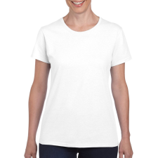 GILDAN Kerknyakú karcsusított női póló, Gildan GIL5000, White-2XL női póló