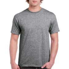 GILDAN Klasszikus szabású rövid ujjú kereknyakú póló, Gildan GIH000, Graphite Heather-2XL férfi póló