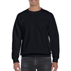 GILDAN Környakas unisex prémium pulóver, Gildan GI12000, Black-M