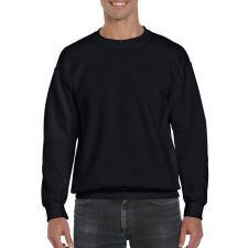 GILDAN Környakas unisex prémium pulóver, Gildan GI12000, Black-XL férfi pulóver, kardigán