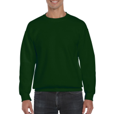 GILDAN Környakas unisex prémium pulóver, Gildan GI12000, Forest Green-XL férfi pulóver, kardigán