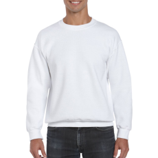 GILDAN Környakas unisex prémium pulóver, Gildan GI12000, White-2XL