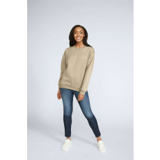 GILDAN Környakú uniszex pulóver, Gildan GISF000, Sand-2XL
