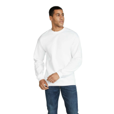 GILDAN Környakú uniszex pulóver, Gildan GISF000, White-4XL