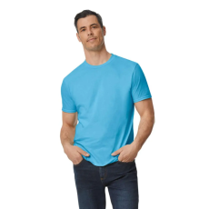 GILDAN Modern oldalvarrott rövid ujjú kereknyakú póló, Gildan GI980, Baby Blue-2XL