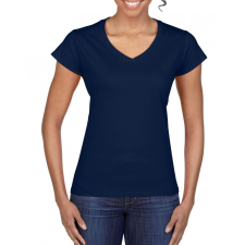 GILDAN Női póló Gildan GIL64V00 Softstyle® v-nyakú póló -XL, Navy női póló