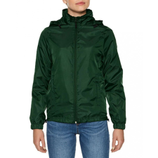 GILDAN Női széldzseki Gildan GILWR800 Hammer Ladies Windwear Jacket -L, Forest Green női dzseki, kabát