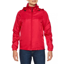GILDAN Női széldzseki Gildan GILWR800 Hammer Ladies Windwear Jacket -M, Red női dzseki, kabát