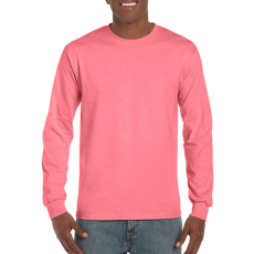 GILDAN póló Hosszú ujjú Gildan Hammer Adult Long Sleeve T-Shirt - S, Korall selyem