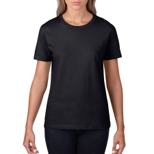 GILDAN Premium Cotton® női póló (black, L) női póló