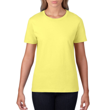 GILDAN Premium Cotton® női póló (cornsilk, 2XL) női póló