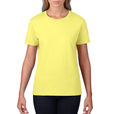 GILDAN Premium Cotton® női póló (cornsilk, L) női póló