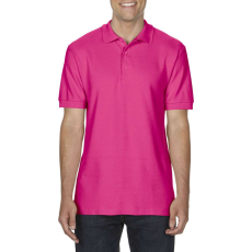 GILDAN Prémium dupla piké kötésű galléros férfi póló, Gildan GI85800, Heliconia-2XL