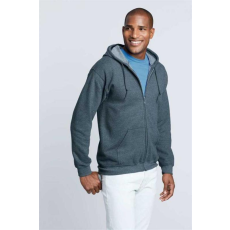 GILDAN Pulóver (Gildan Heavy Blend) cipzáras kapucnis unisex, purple, S