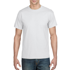 GILDAN Rövid ujjú kereknyakú unisex póló, Gildan GI8000, White-XL férfi póló