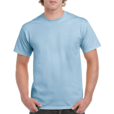 GILDAN Rövid ujjú klasszikus szabású póló, Gildan GI5000, Light Blue-5XL férfi póló