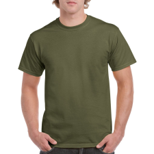 GILDAN Rövid ujjú klasszikus szabású póló, Gildan GI5000, Military Green-5XL férfi póló