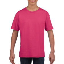 GILDAN Rövid ujjú Softstyle gyerekpóló, Gildan GIB64000, Heliconia-XS gyerek póló
