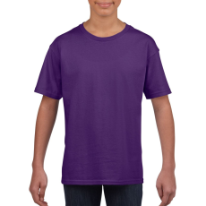 GILDAN Rövid ujjú Softstyle gyerekpóló, Gildan GIB64000, Purple-XS