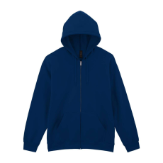 GILDAN Softstlye Midweight cipzáros - kapucnis pulóver GISF600, Navy-S