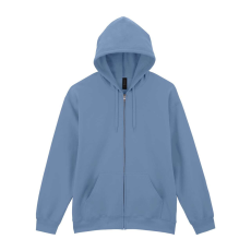 GILDAN Softstlye Midweight cipzáros - kapucnis pulóver GISF600, Stone Blue-4XL