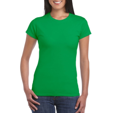 GILDAN Softstyle ® gyűrűs fonású pamut női póló (irish green, 2XL)