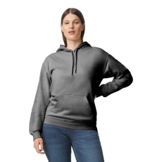 GILDAN Softstyle kapucnis pulóver kenguruzsebbel, Gildan GISF500, Charcoal-L