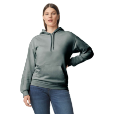 GILDAN Softstyle kapucnis pulóver kenguruzsebbel, Gildan GISF500, Dark Heather-L
