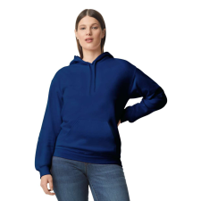 GILDAN Softstyle kapucnis pulóver kenguruzsebbel, Gildan GISF500, Navy-2XL férfi pulóver, kardigán