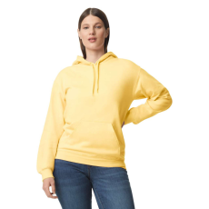 GILDAN Softstyle kapucnis pulóver kenguruzsebbel, Gildan GISF500, Yellow Haze-L