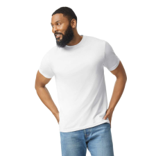 GILDAN Softstyle körkötött rövid ujjú póló, Gildan GI67000, White-M férfi póló