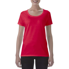 GILDAN Softstyle® női deep scoop póló (red, L)